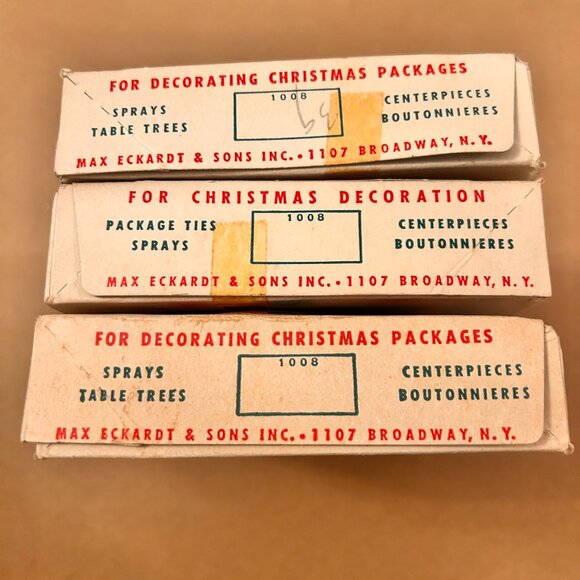 1940s Vintage Shiny Brite ornament boxes - Picture 7 of 11